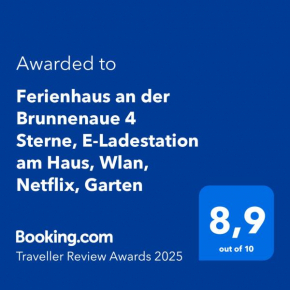 Ferienhaus an der Brunnenaue 4 Sterne, E-Ladestation am Haus, Wlan, Netflix, Garten in Sagard